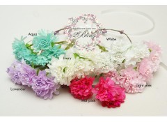 Artificial Flower on wire CARNATION C1 - 4 cm - Pack of 6